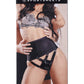 High Waisted Corset Strap on - Black