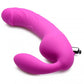 Royal Rider Vibrating Strapless Strap- on Dildo - Pink