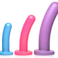 Triple Peg 28x Vibrating Silicone Dildo Set With Remote