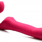 Mighty-Thrust Thrusting and Vibrating Strapless  Strap-on With Remote  - Pink