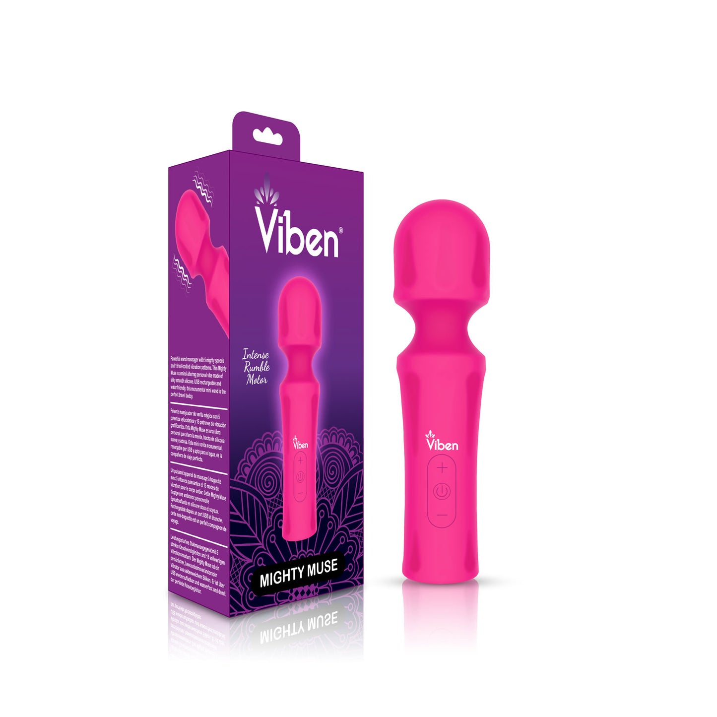 Mighty Muse - Hot Pink - Powerful  Personal Wand - Massager