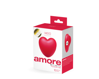 Amore Rechargeable Pleasure Vibe - Red