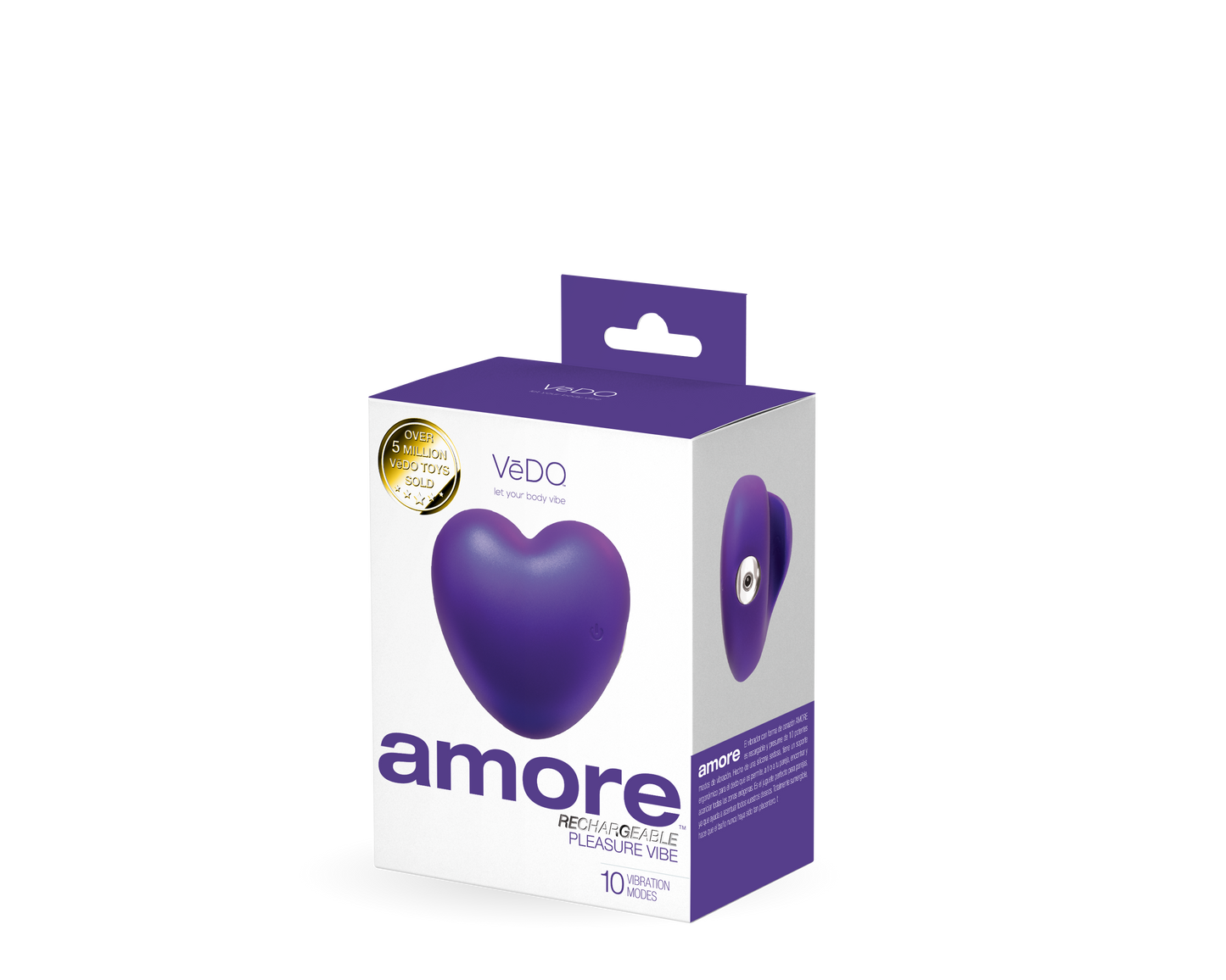 Amore Rechargeable Pleasure Vibe - Purple