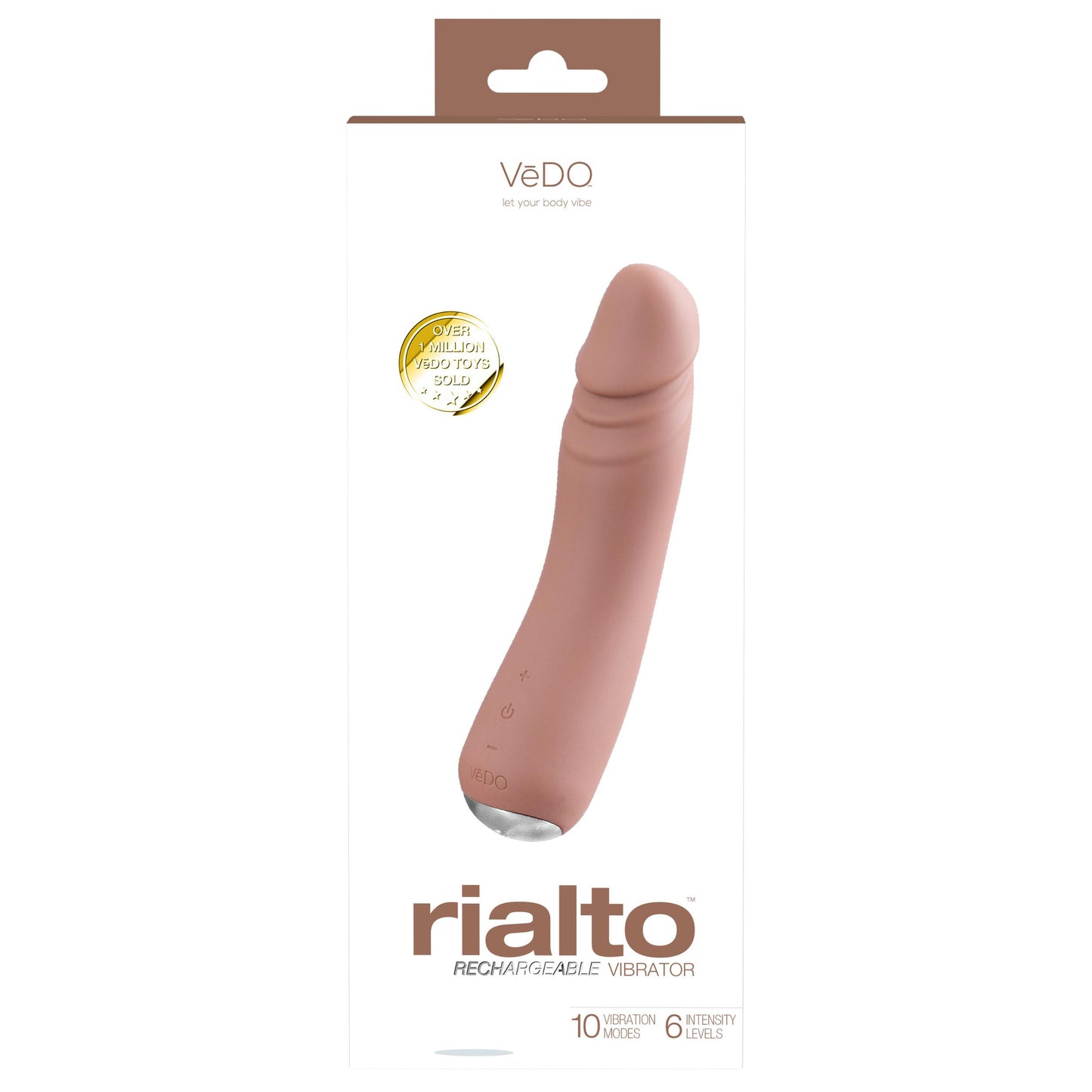 Rialto Rechargeable Vibrator - Mocha