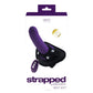 Strapped Rechargeable Strap on - Purple