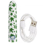 420 Slim Cannabis Leaf Vibe -  White/green