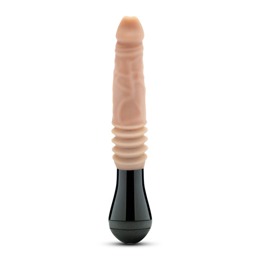 Dr. Skin Silicone - Dr. Knight - Thrusting  Gyrating Vibrating Dildo - Beige