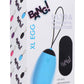 Bang XL Silicone Vibrating Egg - Blue
