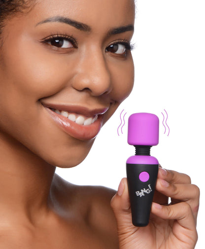 Bang - 10x Vibrating Mini Silicone Wand - Purple