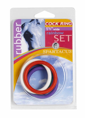 Rubber C-Ring Set - 1.5 Inches - Rainbow