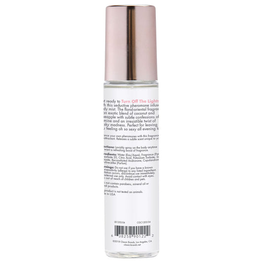 Pheromone Fragrance Mist Turn Off the Lights 3.5 Fl. Oz.