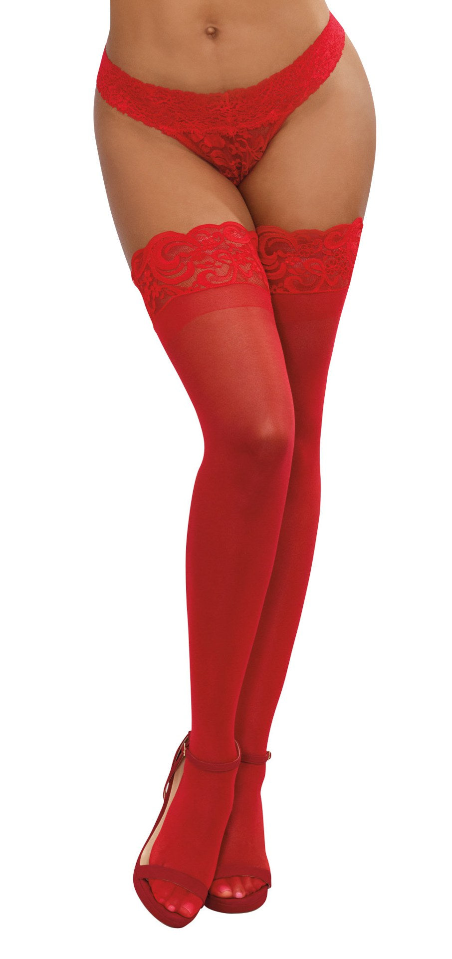 Thigh High - One Size - Red