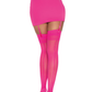 Sheer Thigh Highs - One Size - Hot Pink