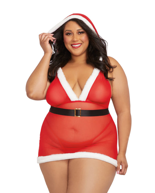 Santa Cutie - Queen Size - Lipstick Red