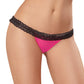 Panty - Small - Hot Pink- Black