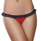 Panty - Small - Red- Black