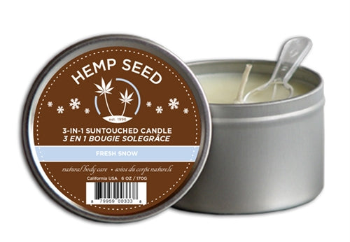 Hemp Seed 3-in-1 Massage Candle - Sunsational - 6 Oz.