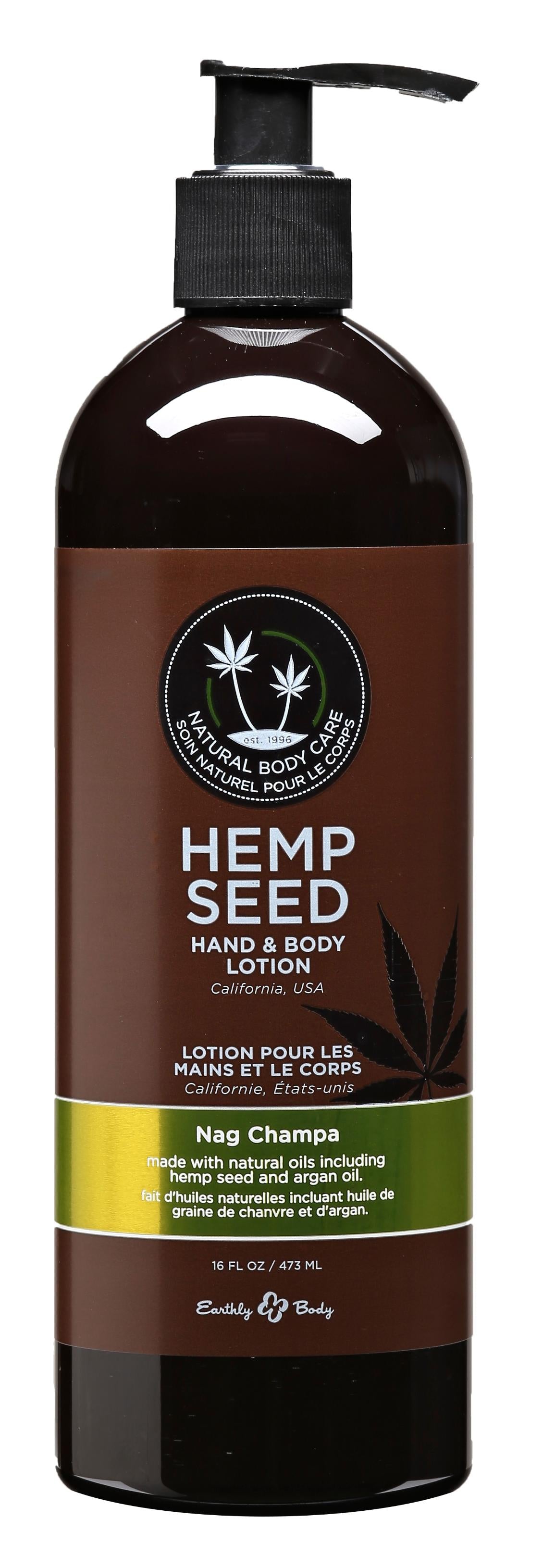 Hemp Seed Hand and Body Lotion - 16 Fl. Oz. - Nag Champa