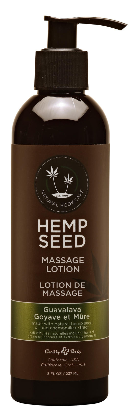 Hemp Seed Massage Lotion - Guavalava - 8 Fl. Oz.