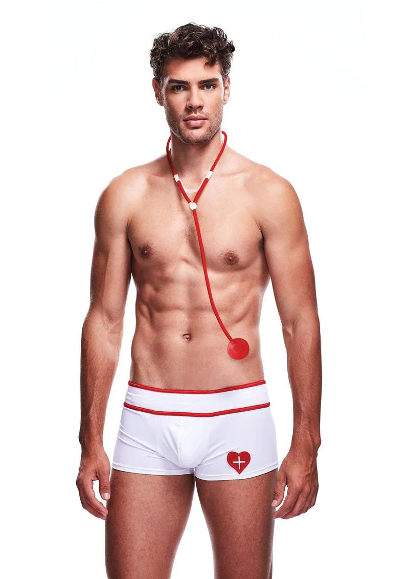 2 Piece Doctor Love Set - Medium/large - White