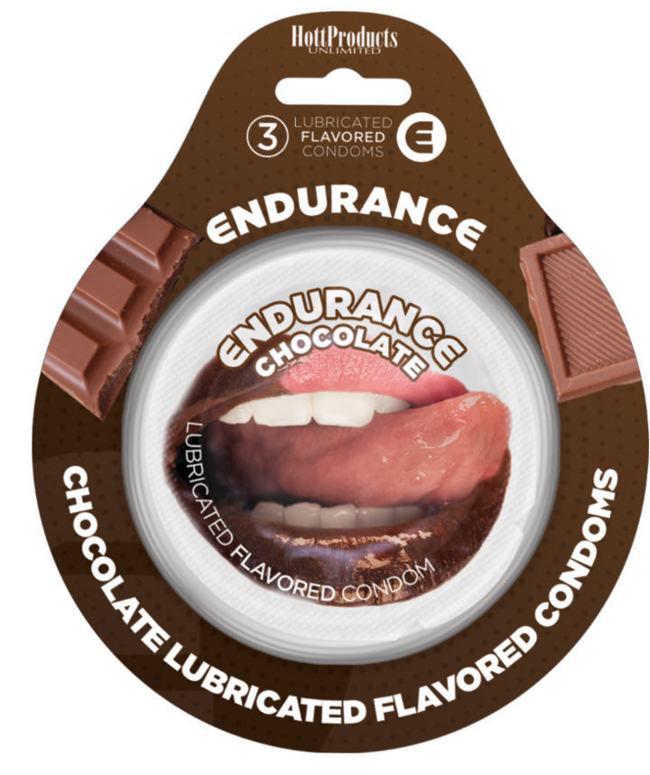 Endurance Condoms - Chocolate -3 Pack