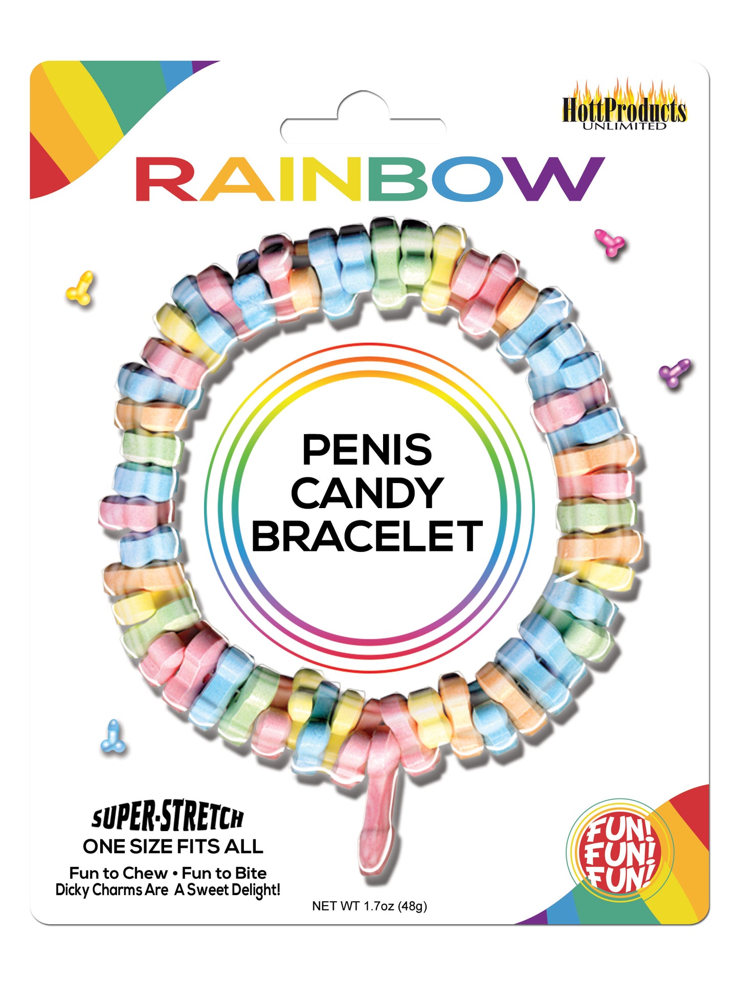 Rainbow Penis Candy Bracelet