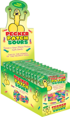 Pecker Patch Sour Gummies - 12 Piece Display