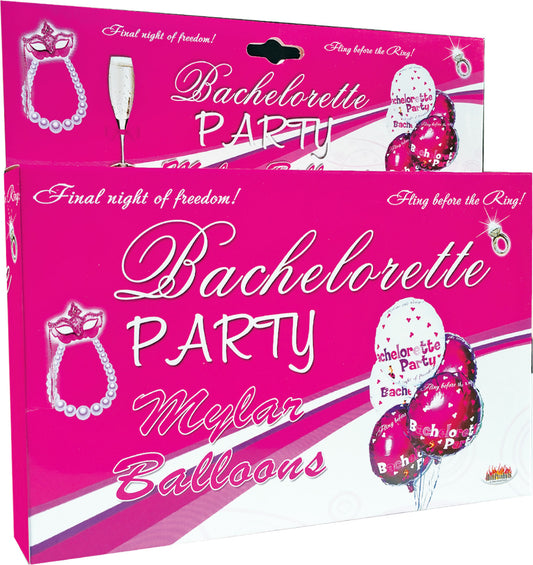 Bachelorette Party Foil Balloons 9 Pack Assorted  Colors