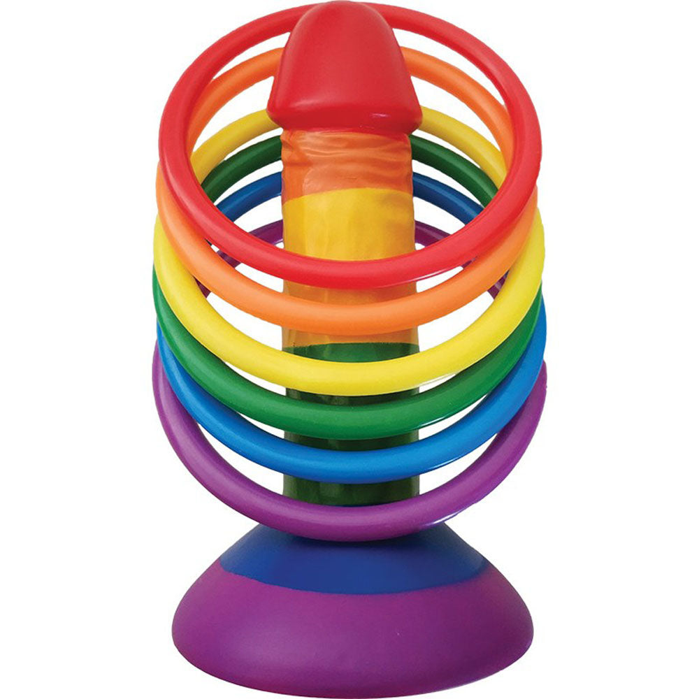 Rainbow Pecker Party Ring Toss