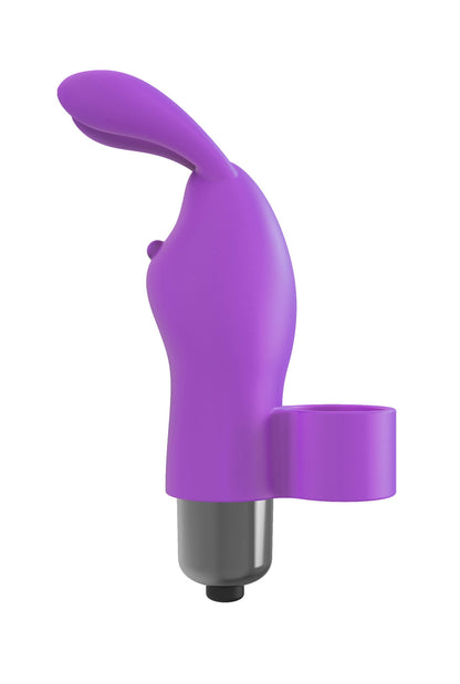 The 9's Flirt Finger Bunny Finger Vibrator - Purple