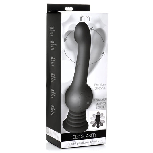 Sex Shaker Shaking Silicone Stimulator - Black