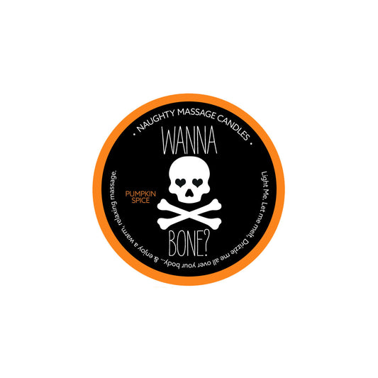 Naughty Massage Candle - Wanna Bone - Pumpkin  Spice