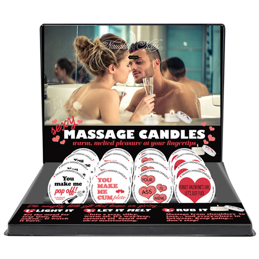 Naughty Notes Candle Prepack Vday Display