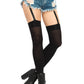 Attached Clip Garter Thigh Highs - One Size