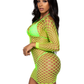 Supreme Fence Net Mini Dress - One Size - Neon  Green