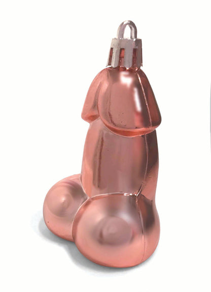 Glitterati Penis Party Ornaments 8 Pcs - Rose Gold