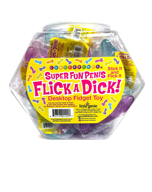 Flick a Dick - Desktop Fidget Toy - Display of 24