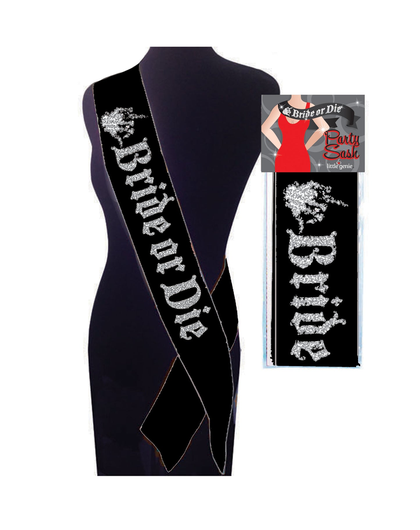 Bride or Die Sash - Black