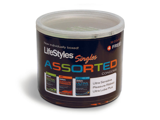 Lifestyles Assorted Singles - 40 Count Jar