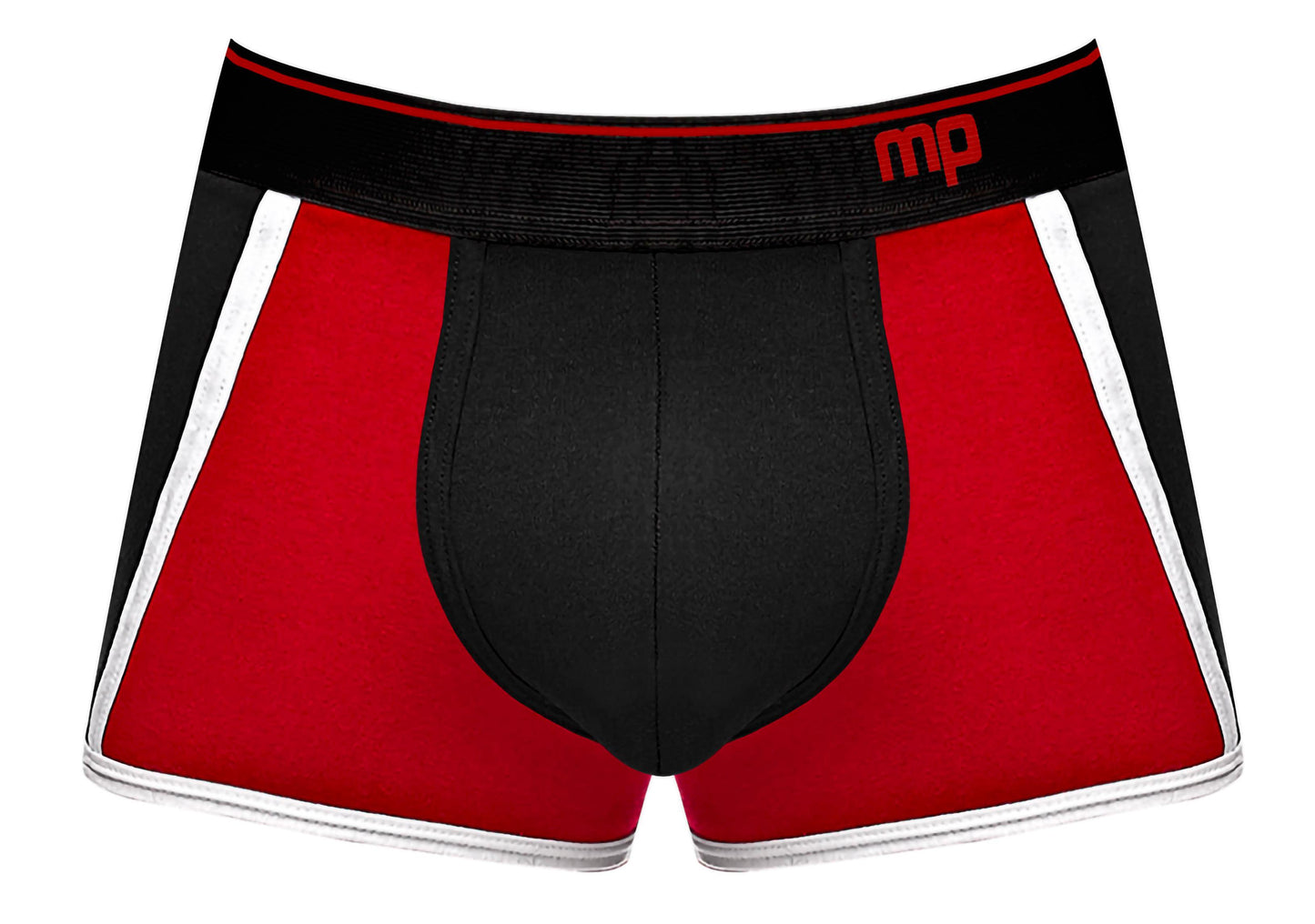 Retro Sport Panel Short - Large - Black- Red