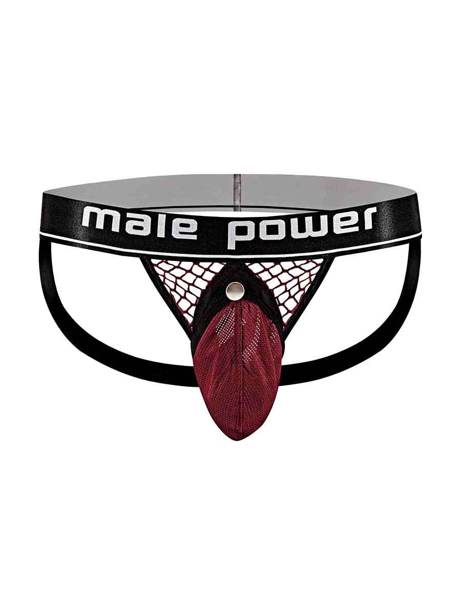 Cock Pit Net Cock Ring Jock - S- M - Burgundy