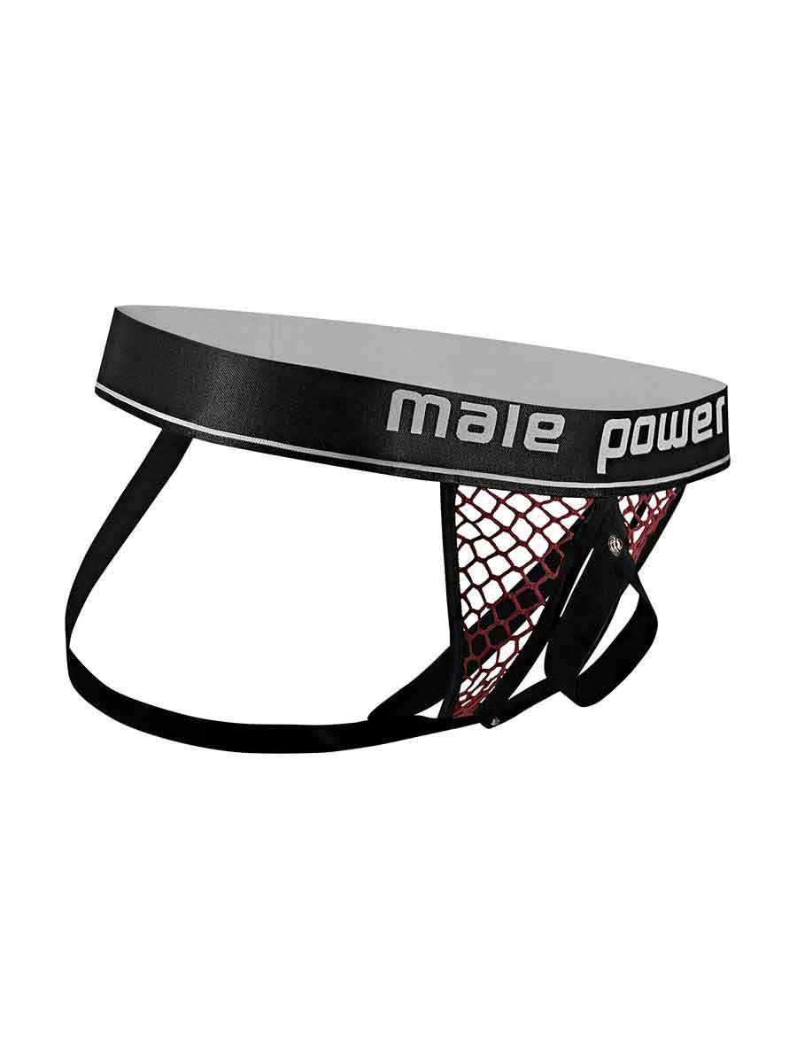 Cock Pit Net Cock Ring Jock - S- M - Burgundy