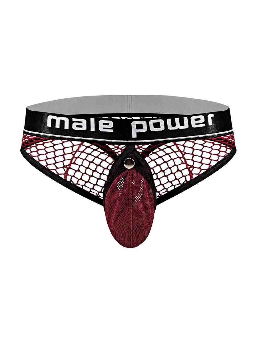 Cock Pit Nte Cock Ring Thong - L- XL - Burgundy