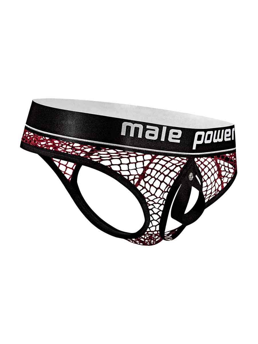 Cock Pit Nte Cock Ring Thong - L- XL - Burgundy