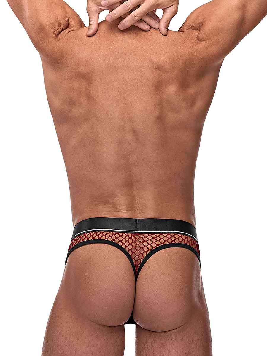 Cock Pit Nte Cock Ring Thong - L- XL - Burgundy