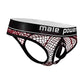 Cock Pit Net Cock Ring Thong - S- M - Burgundy