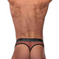 Cock Pit Net Cock Ring Thong - S- M - Burgundy