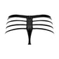 Cage Matte Cage Thong - L- XL - Black