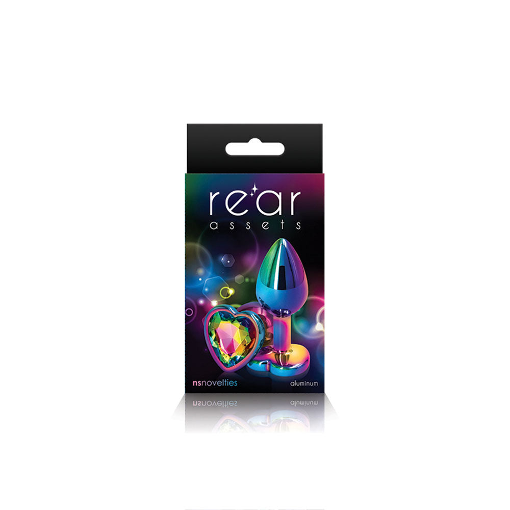 Rear Assets - Multicolor Heart - Small - Rainbow