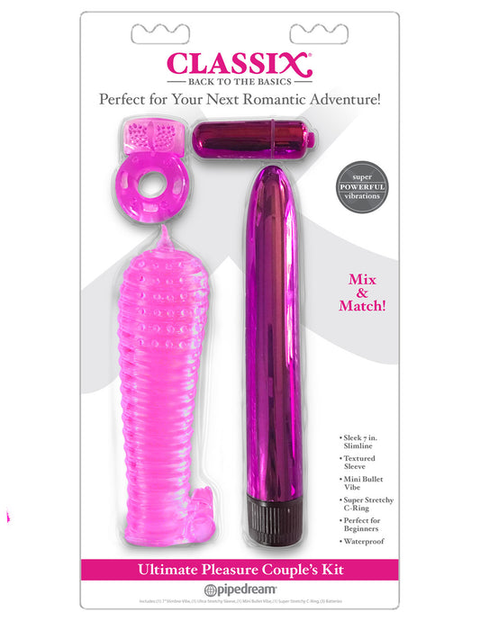 Classix Ultimate Pleasure Couples Kit - Pink